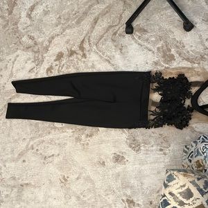 Black with Mesh One piece jumper